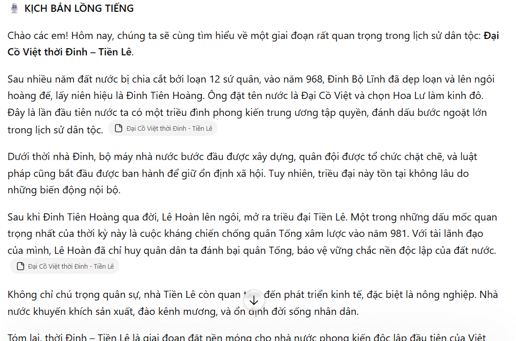 Kịch bản cho slide bài giảng