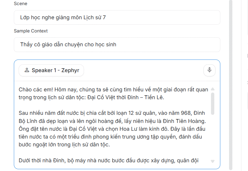 Nội dung kịch bản 