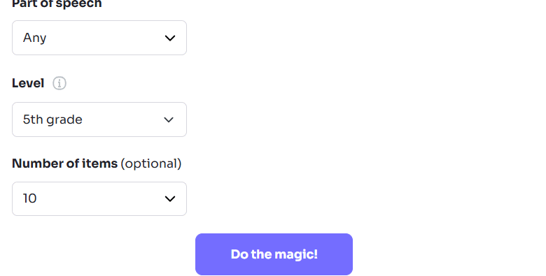Chọn loại từ học ngôn ngữ trên Twee