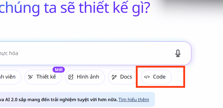Code trên Canca AI