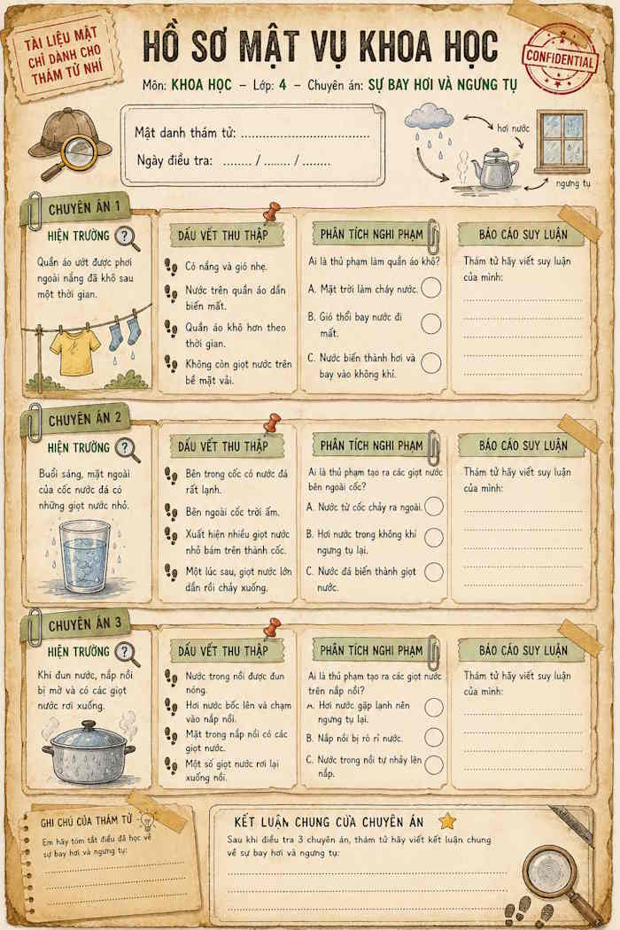 Prompt 1: Phiếu học tập Hồ sơ mật vụ khoa học