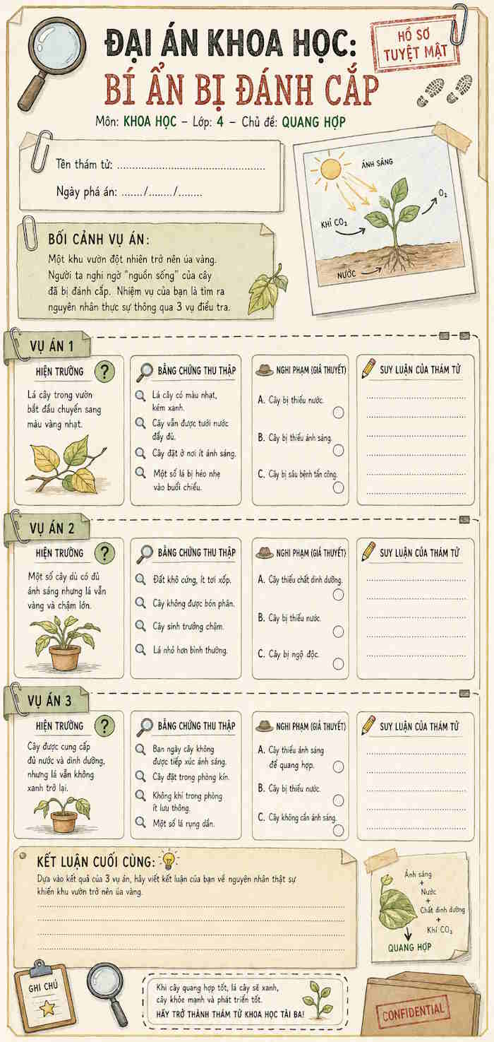 Phiếu “Đại án khoa học: Bí ẩn bị đánh cắp”