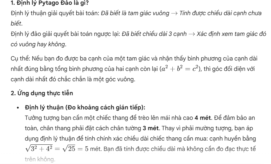 Giải thích khái niệm trên Gemini 