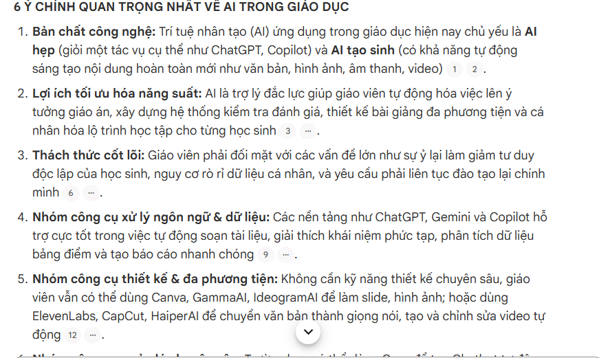 Executive Summary (Tóm tắt có cấu trúc)