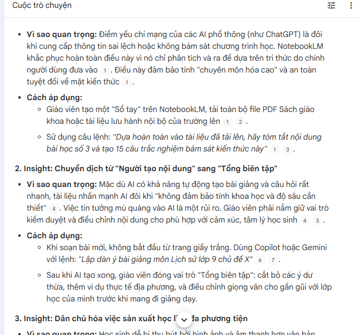 Strategic Insights (Trích xuất insight chiến lược)