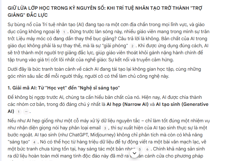 Long-form Article (Bài viết chuyên sâu)