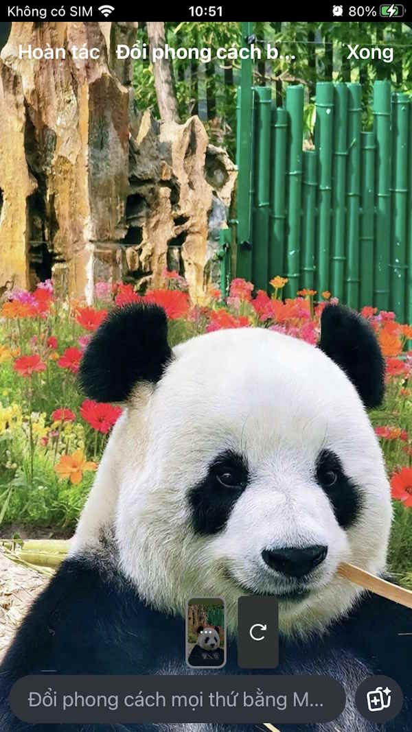 Thêm chi tiết ảnh bằng AI Story Instagram
