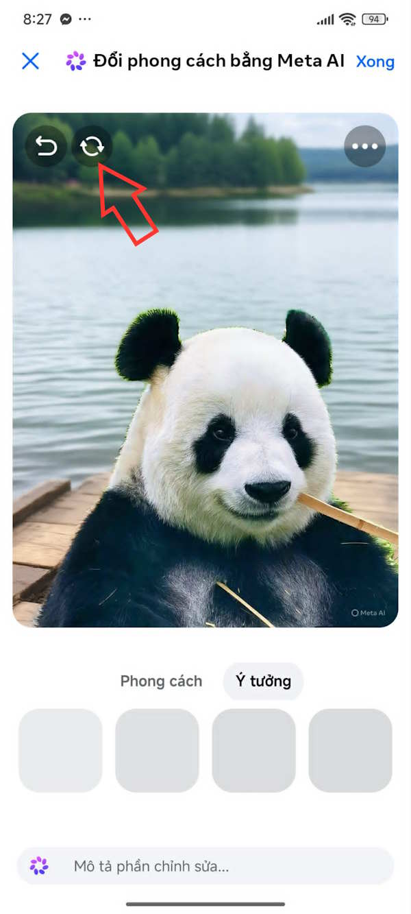 Thay đổi ảnh khác bằng AI Messenger