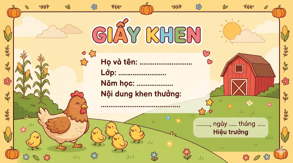 Prompt 1: Phong cách gà con