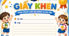 Hướng dẫn tạo giấy khen thưởng học sinh cuối năm