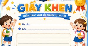 Hướng dẫn tạo giấy khen thưởng học sinh cuối năm