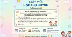 Video hướng dẫn tạo giấy mời họp phụ huynh 