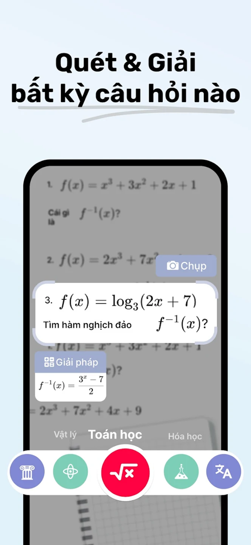 app làm bài tập AI