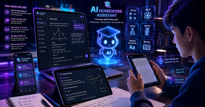 Homework AI - Math & Essay App - QuanTriMang.com