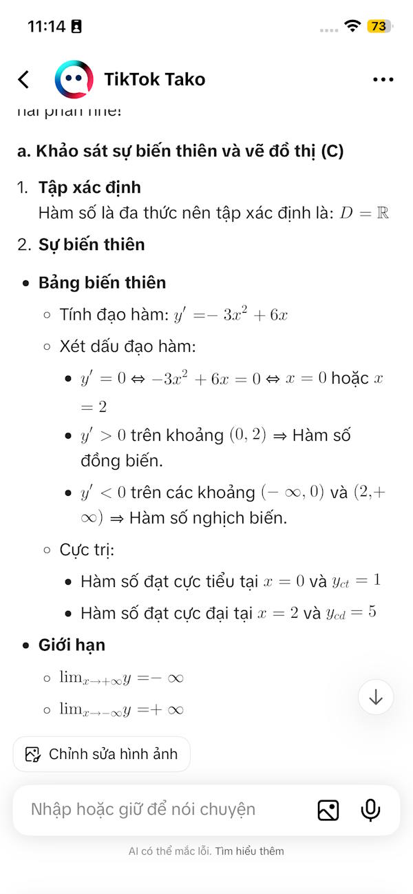 Tako giải bài tập bằng AI