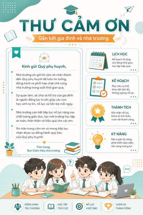 Phong cách infographic học đường