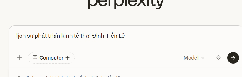 Nội dung nghiên cứu trên Perplexity