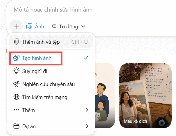 Tải ảnh trang cá nhân Facebook trên ChatGPT