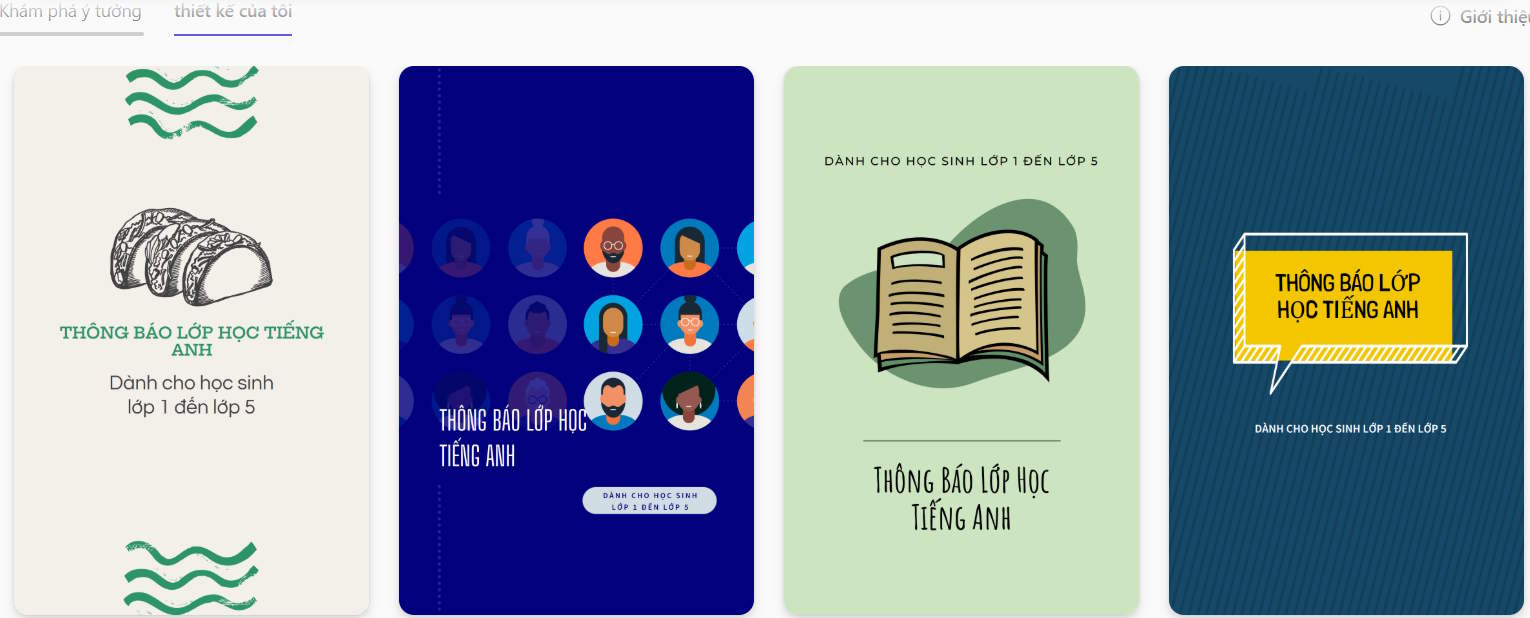 Poster tiếng Việt trên Microsoft Designer