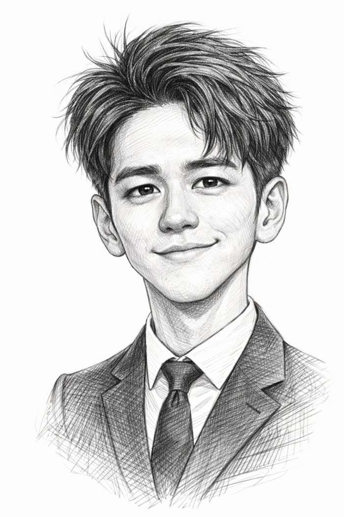 Biếm họa phong cách tranh vẽ tay (sketch) 
