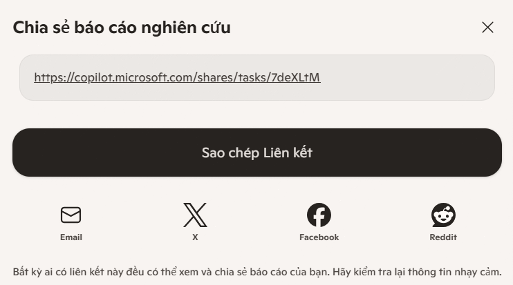 Chia sẻ tập tin lưu trữ trong thư viện Copilot