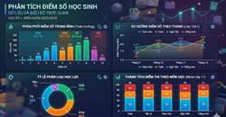 Cách phân tích điểm số học sinh qua biểu đồ trên Gemini 