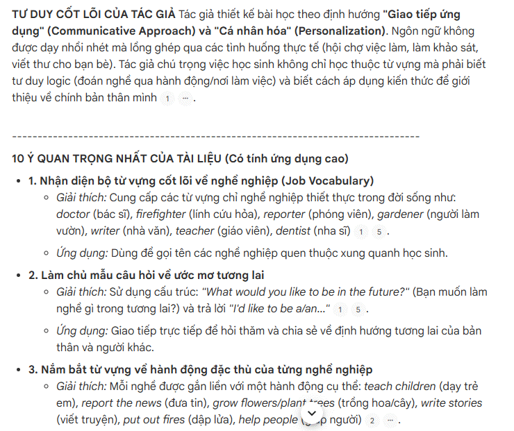Prompt tóm tắt nội dung file
