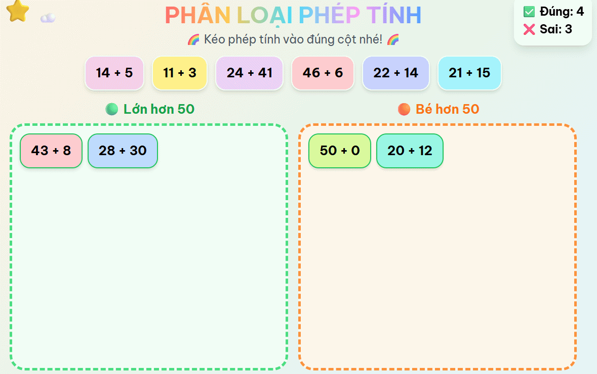Game kéo thả trên Canva AI