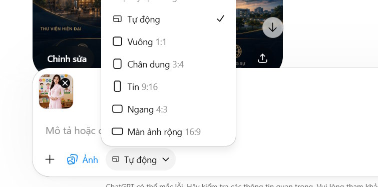 Tạo ảnh trên ChatGPT