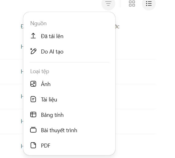 Sắp xếp tập tin trong thư viện ChatGPT