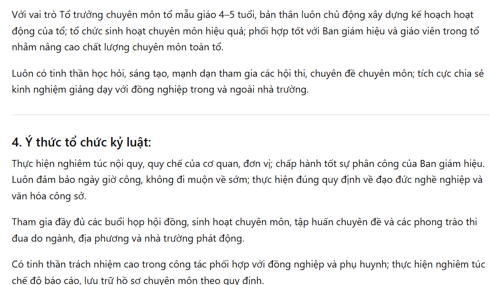 Nội dung phiếu đánh giá trên ChatGPT