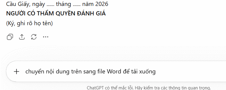Hướng dẫn viết phiếu đánh giá viên chức cuối năm
