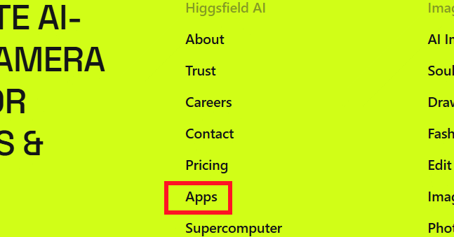Apps Higgsfield