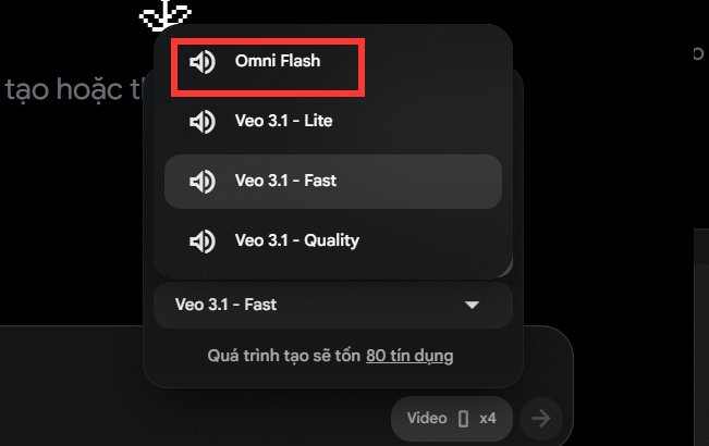 Omni Flash trên Flow