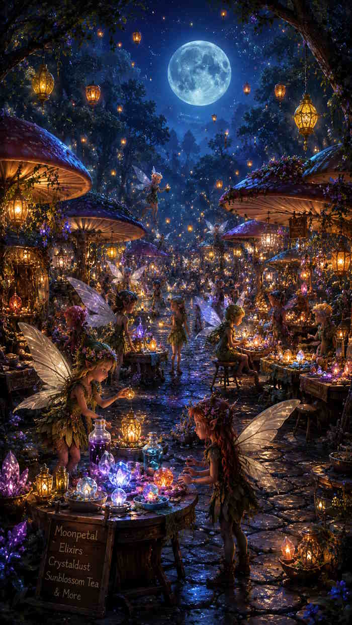 Tạo khu chợ phong cách fantasy