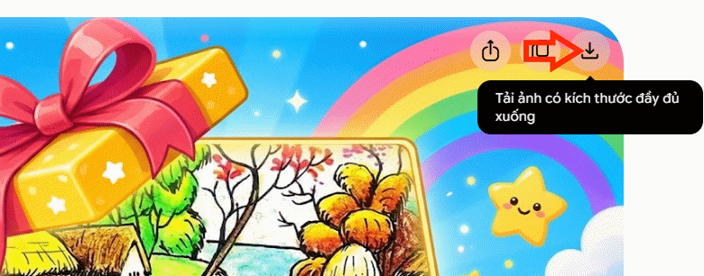 Tải hình ảnh trên Gemini xuống