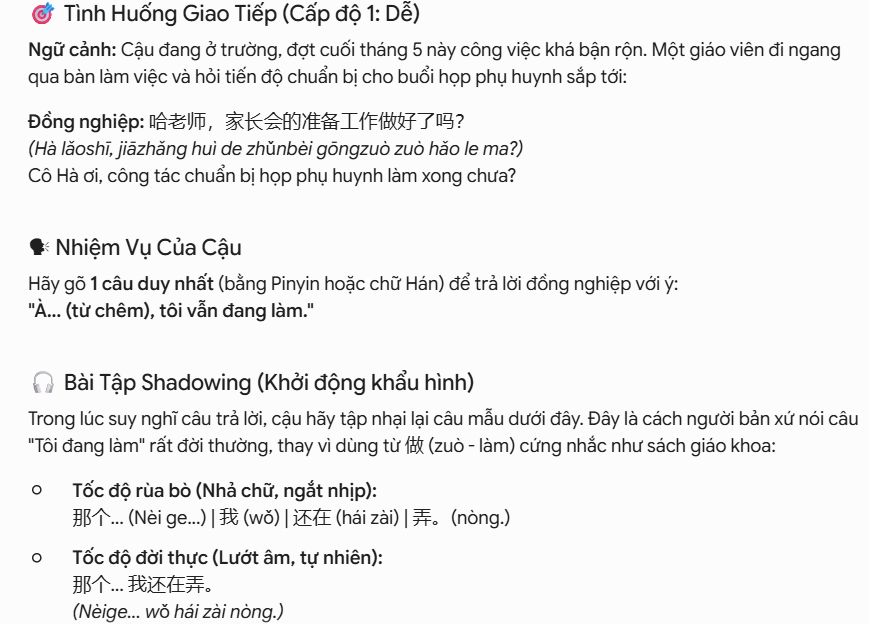 Luyện phản xạ nói nhanh kiểu native