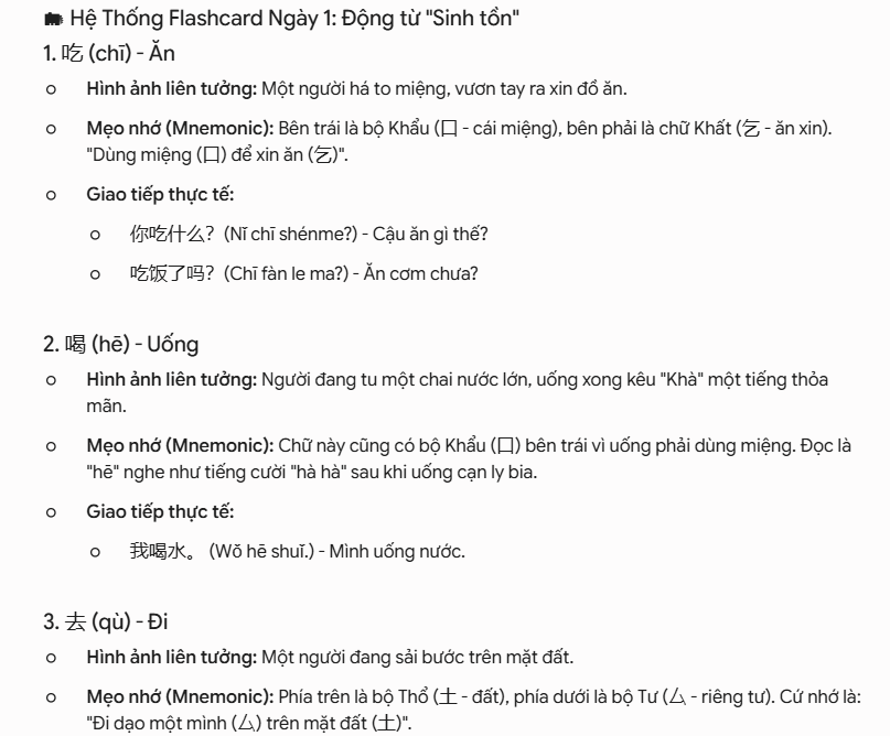 Tạo flashcard & hệ thống ghi nhớ nhanh