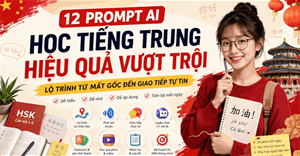 Prompt học tiếng Trung trên Gemini như gia sư tại nhà