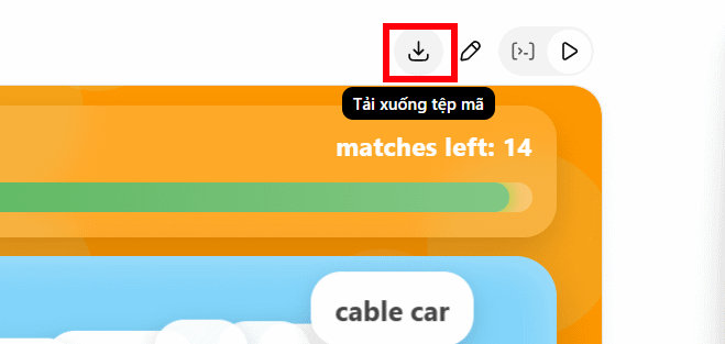 Tải game nối từ vựng tạo trên ChatGPT