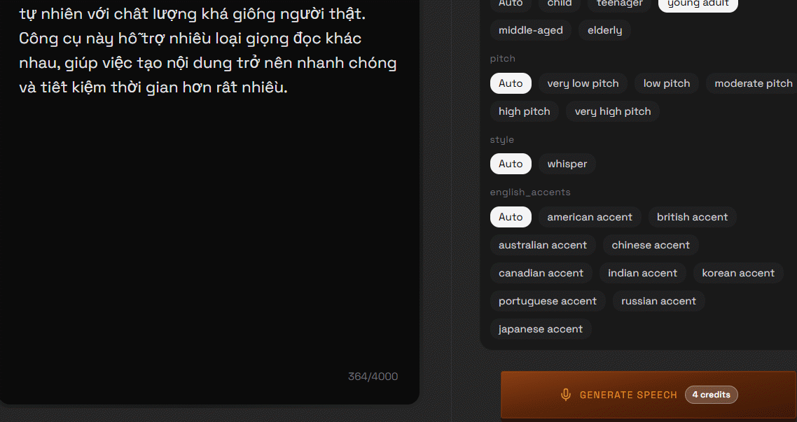 Tạo giọng nói AI trên OmniVoice