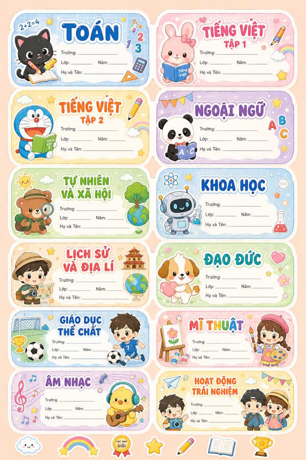 Sticker 12 nhãn vỡ