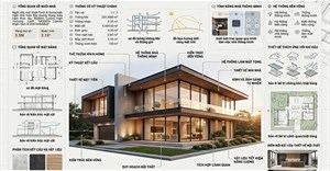 Prompt tạo infographic kiến trúc nhà ở cao cấp cực kỳ ấn tượng bằng AI
