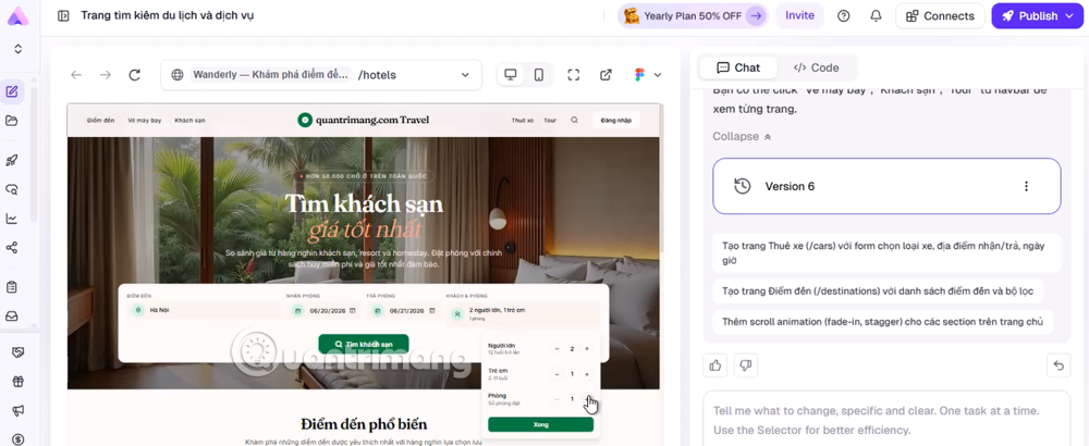hướng dẫn tạo website bằng AI