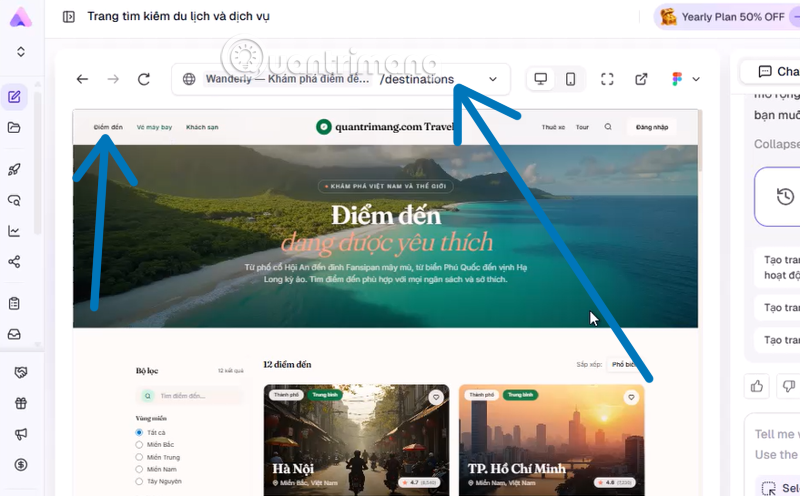 cách tạo website bằng AI 