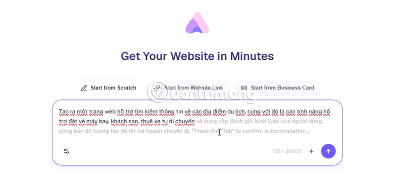 tạo website bằng AI
