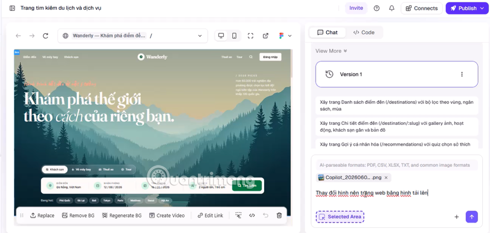 hướng dẫn tạo web bằng AI