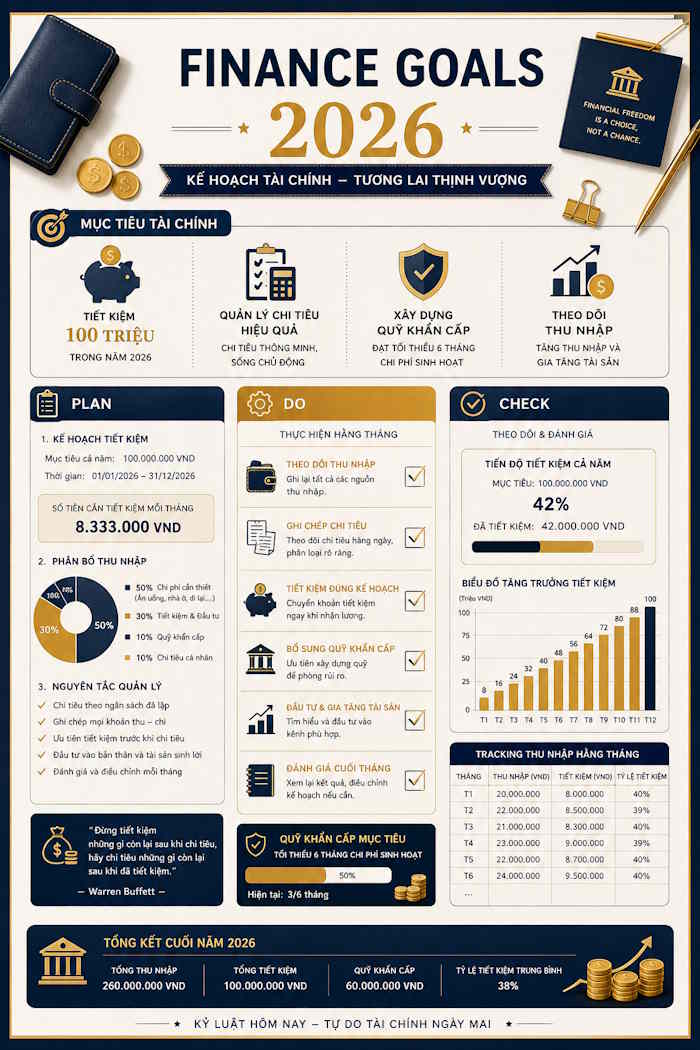 Prompt tạo ảnh mục tiêu phong cách Finance Planner