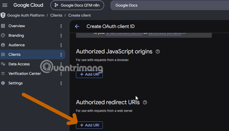 hướng dẫn thiết lập google docs với n8n