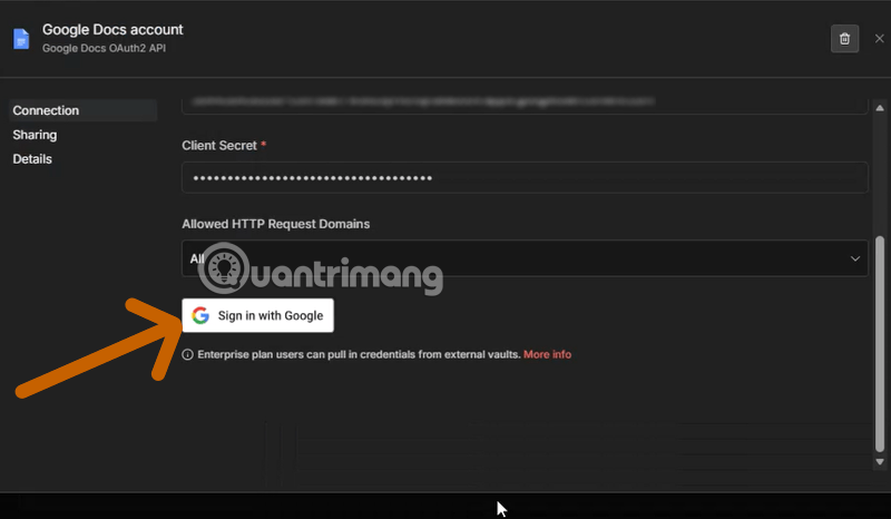 hướng dẫn kết nối n8n với google docs